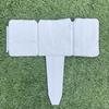 Garden Edging Border Gardening Lawn Fence Plastic Cobblestone Effect Lawn Trimming 4 Pcs of Foldable Stitching Grey Orange