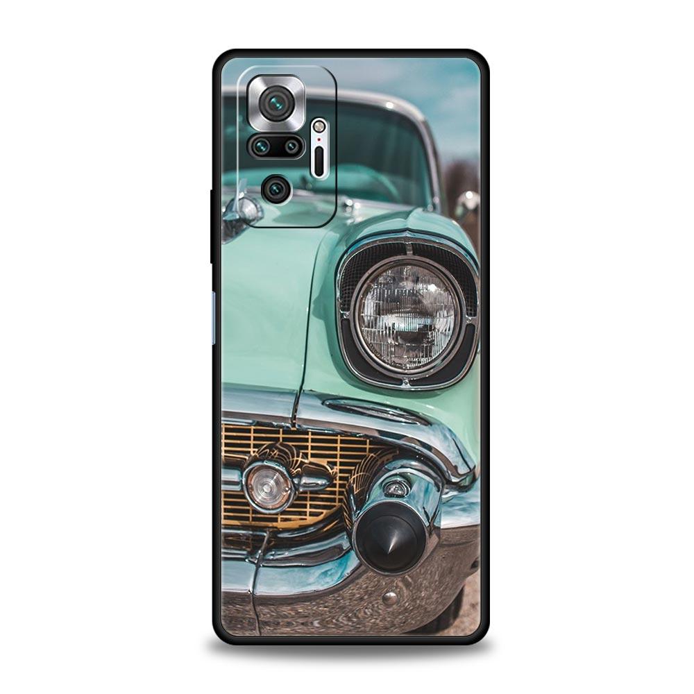 Чехол для телефона для Xiaomi Redmi Note 14 13 12 5G 9S 9 10 11 Pro Plus 4G 9T 14C 13C 12C 10C 9C 9A Чехол Классический Винтажный Старый Ретро Автомобиль
