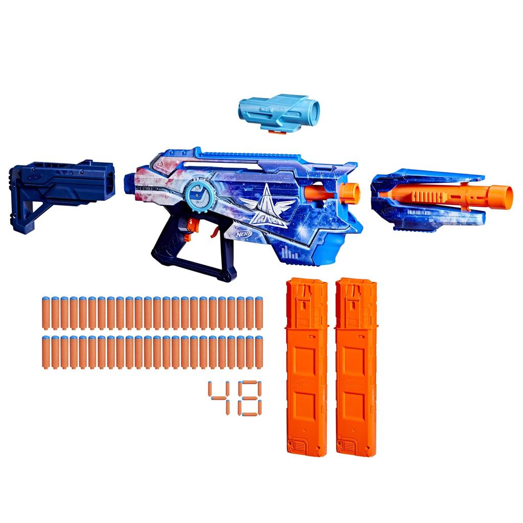 Hasbro Nerf Loadout Galactic Commander Электрический бластер с 3 3 и 48 N1 Игрушка в подарок для возраста Аутентичные режимы, Аксессуары, Стрелы, и Дети, 8+ (G1580)