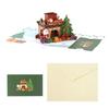 Creative PopUp Greeting Card Christmas Fireplaces Design For Festives Home Decoration And Seasonal Gifts