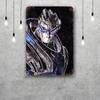 Гаррус Крупным Планом Mass Effect Винтажные Металлические Жестяные Вывески Постеры Декор Ретро Металлическая Табличка Настенное Искусство Декор для Гаража Бара