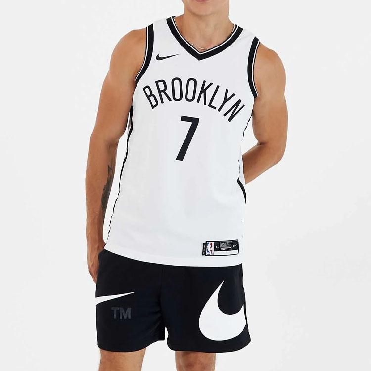 Nike Баскетбольная форма Brooklyn Nets Мужская Белая CW3584-108