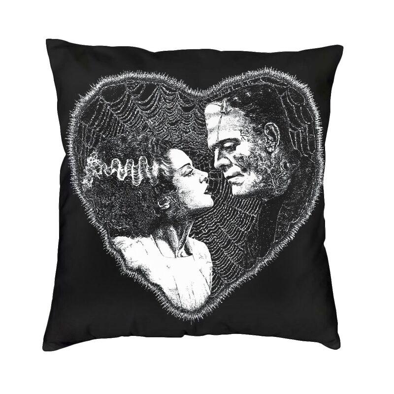Flirtationship Bride Of Frankenstein Cushion Cover Horror Film Floor Pillow Case For Sofa Fashion Pillowcase Home Decor