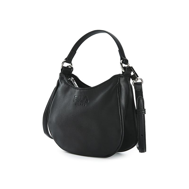 FILA Milano Series Fashion Minimalist Classic Casual Commuter Versatile Adjustable Detachable Shoulder Strap PU Tote Bag Unisex bags F13U625144FBK
