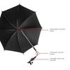 Adjustable Baby Stroller Folding Umbrella 360° Pushchair Canopy  Stroller Accessories