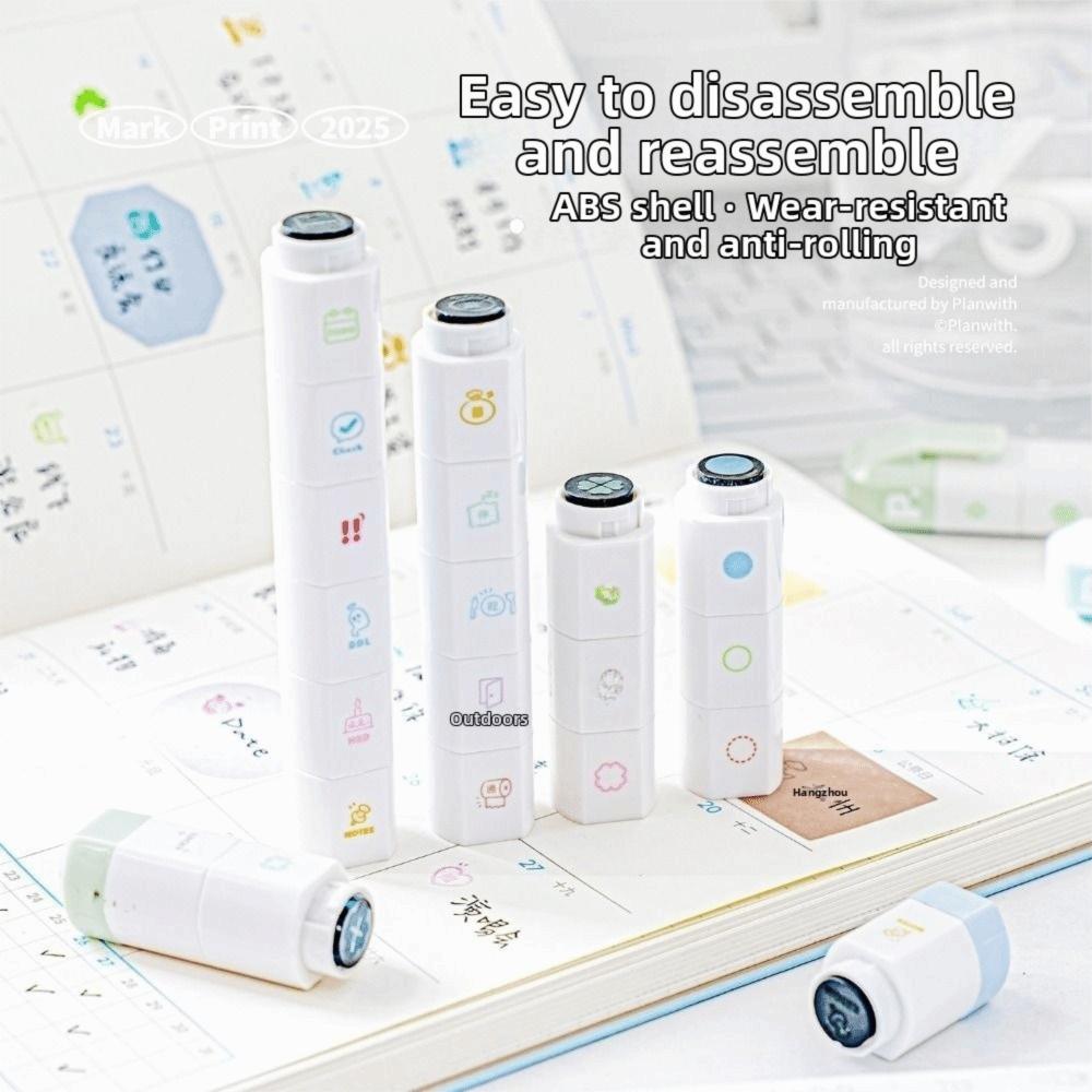 Cartoon To Do List Journal Stamp Detachable Diary Seal Cute Seal Pen  Kids Gift School Stationery