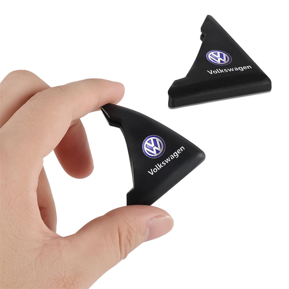 LMN1 2/4Pcs Silicone Car Door Corner Cover Anti-Scratch Protection Valve Cap For VW Golf 7 Passat B6 Mk4 Tiguan Scirocco Polo Touran