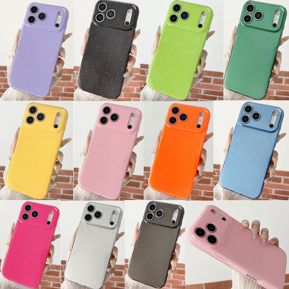 Ударопрочный чехол для iPhone 17 16 15 14 13 Pro Max Модный чехол-бампер конфетного цвета Мягкий ТПУ Защитные накладки Оболочка