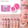6-color Mousse Blush Nude Natural Delicate Color Long-lasting Matte Velvet Rouge Waterproof Face Beauty