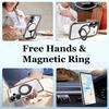 Чехол-кронштейн для Redmi Note 13 Pro Plus 4G 5G Xiaomi Poco X6 Pro X6 13T Magsafe Прозрачная подставка с кольцом Беспроводная зарядка Магнитный чехол