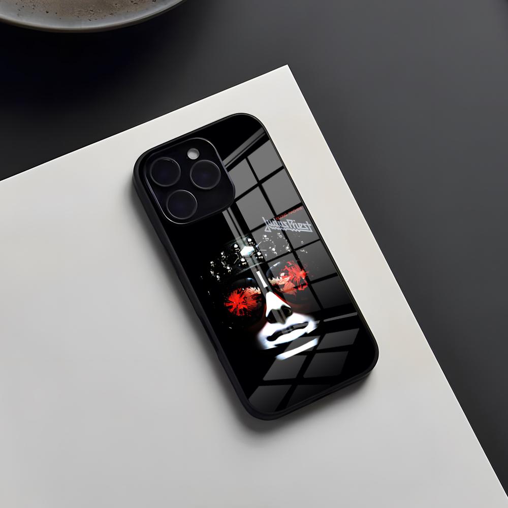 Judas Priest Band Phone Case For IPhone 17 Pro Max 16 15 14 Pro Max 13 11 X Xs Xr 8 7Plus Glass Cover