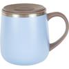 Wahei Freiz Office Mug with Keeps Hot or Vacuum Insulated RH-1678 Lid, 350ml, Blue, Cold,