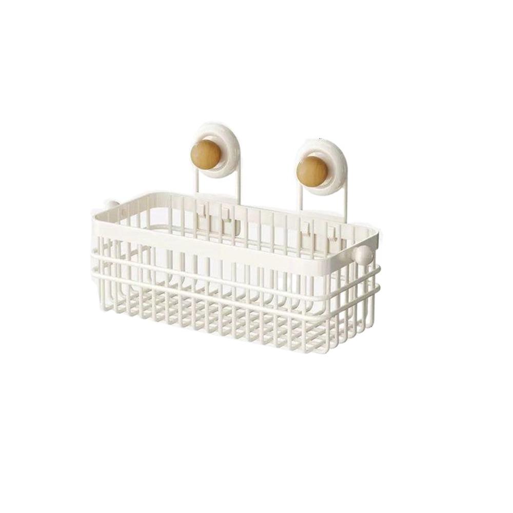 Rust-proof Kitchen Wall Hanging Rack Suction Cup Hanging Onion Storage Box Shower