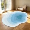 Irregular Gradient Solid Carpet Modern Cute Room Décor Soft Large Area Rug Non-slip Washable Bedroom Fluffy Floor Mat able