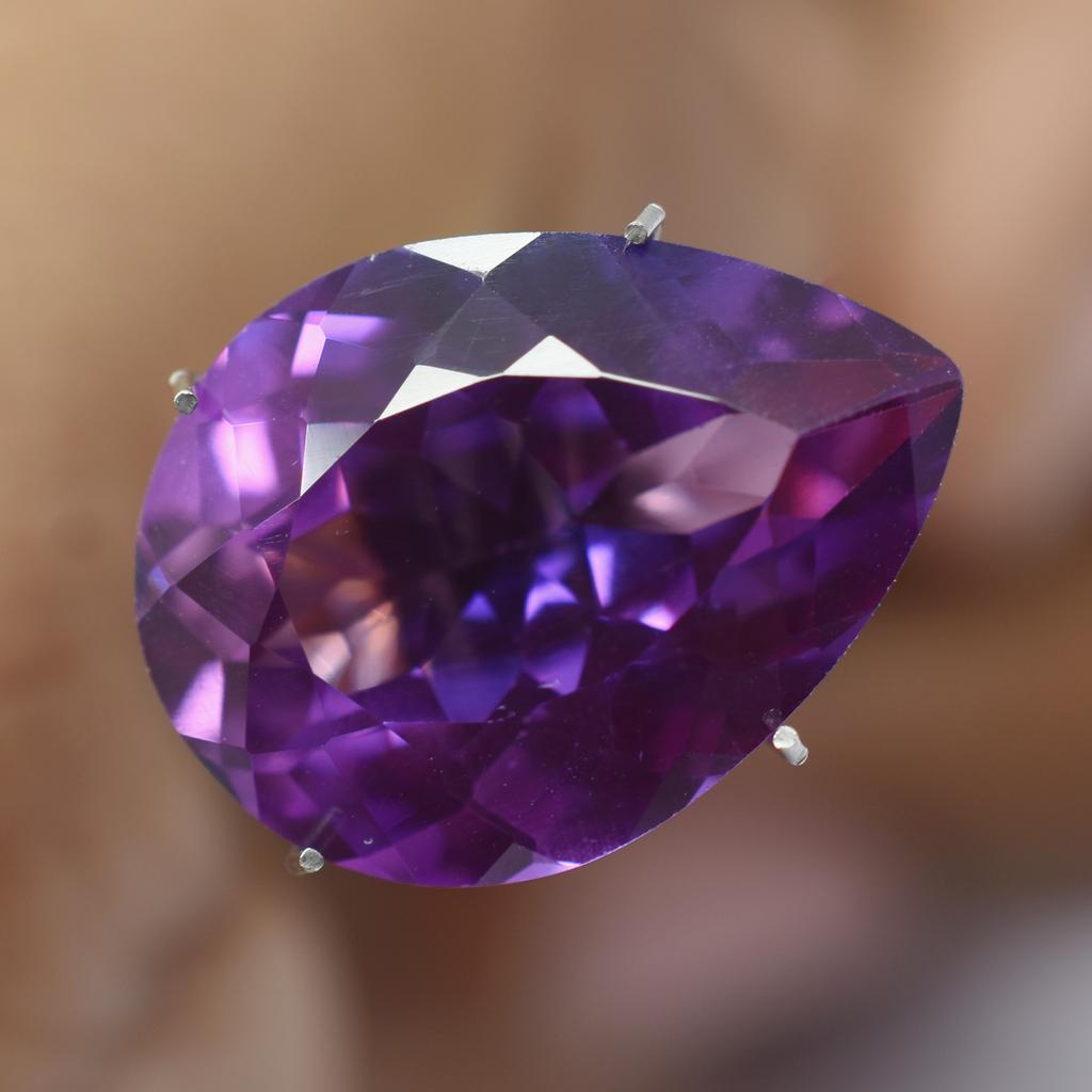 CERTIFIED Purple Tanzanite 8.40 Ct Pear Extremely Rare Natural Loose Gemstone