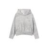 Forward Series однотонный флисовый трикотажный свободный свитер с капюшоном для женщин с пониженным содержанием углерода серый DR4529-077