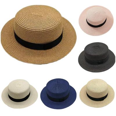 Корейские летние мужские и женские цилиндры Соломенные шляпы Солнцезащитные шляпы Пляжные шляпы для отпуска и путешествий