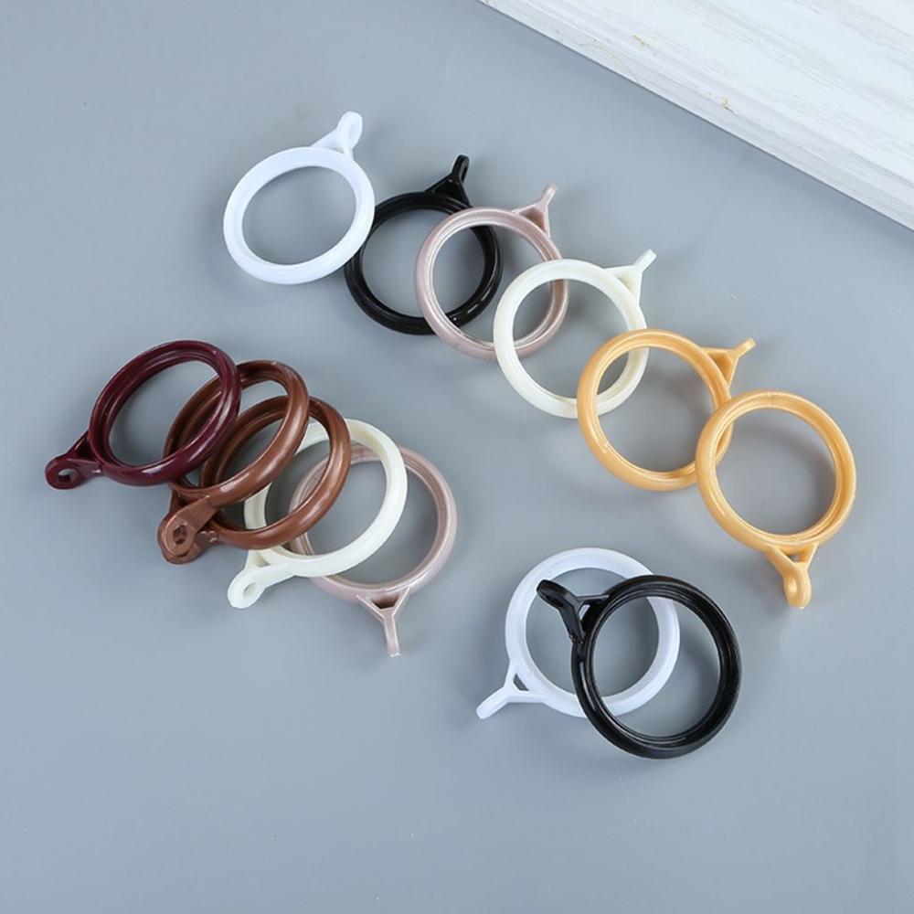 Mute Solid Color Simple Curtain Accessories Roman Rod Clip Hook Curtain Rings Hanging Loop Buckle