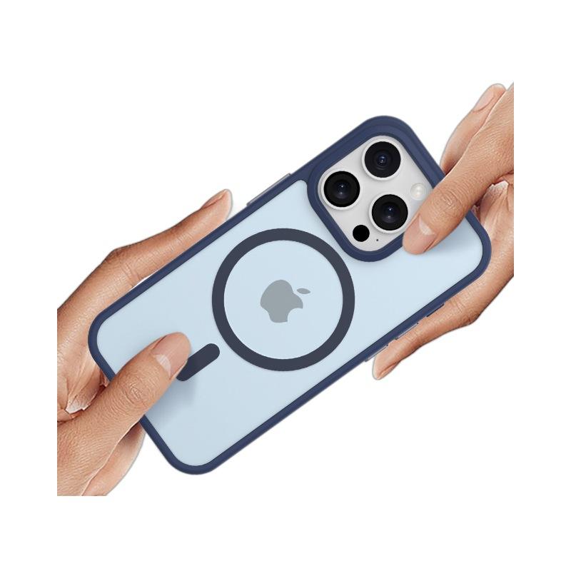 Новый чехол для мобильного телефона apple 15promax с магнитным покрытием, матовый для iphone14, защитный чехол от падения 13, улучшенный сенсор