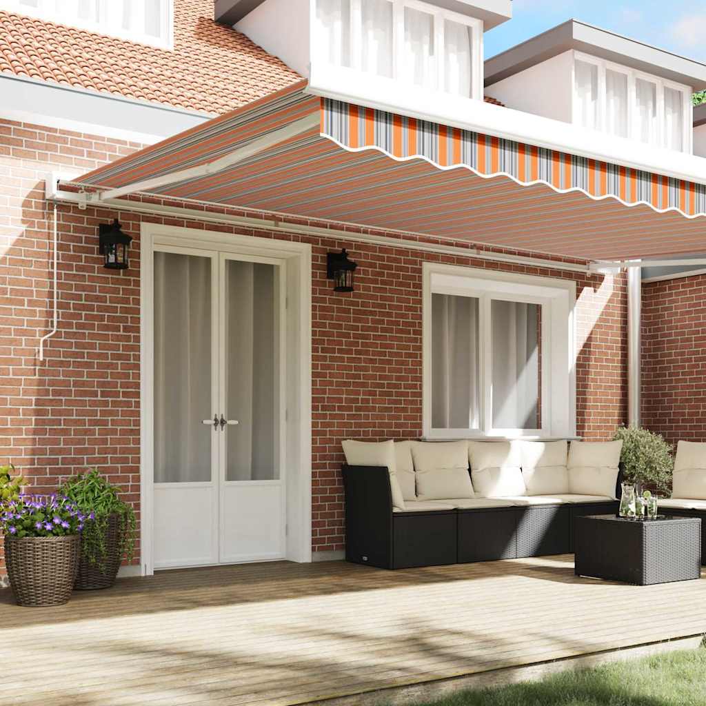 Retractable Awning Multicolor 500 x 300 cm
