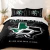 Dallas Stars Custom Name 3pc Set Perfect for Bedroom Use Comfortable Bedding Set Includes a Duvet Cover and Two Pillowcases Ideal Birthday or Christma