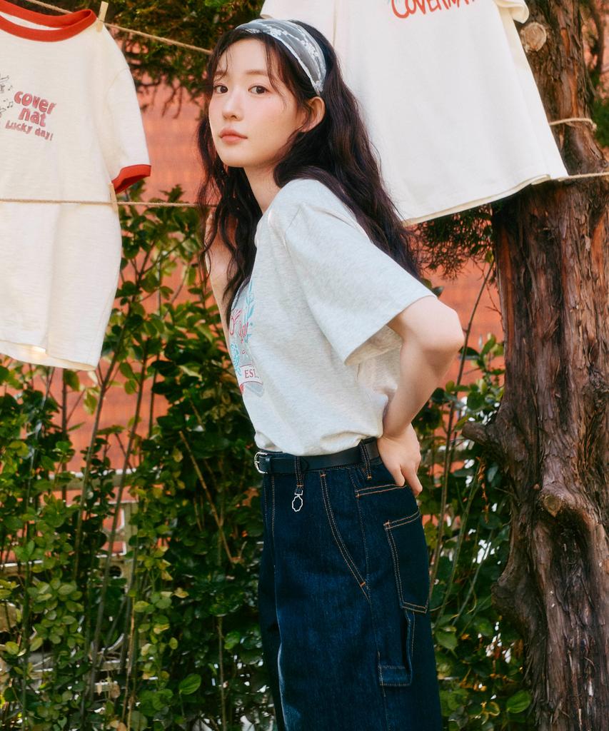 COVERNAT WOMAN Bermuda Denim Shorts Indigo