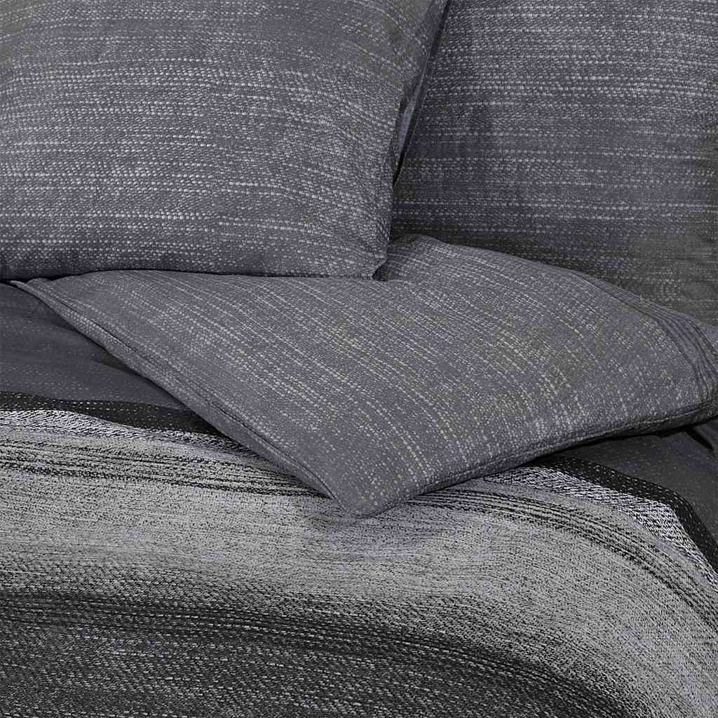Vidaxl Zestaw Pościeli, Ciemnoszary, 260X220 Cm, Bawełna
