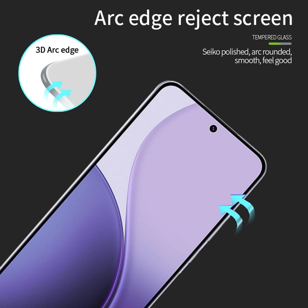 Для Oppo Reno14 Pro 5G Защитная пленка из закаленного стекла PINWUYO Взрывозащищенная 9H 3D Защита на весь экран