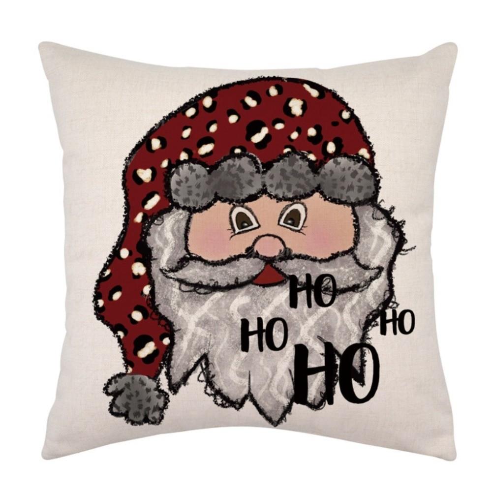 Soft Throw Cushion Case Santa Claus Xmas Tree Pillowslip Christmas Pillow Cover Winter Decor