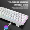 2024 HXSJ New Arrival RGB V900 Wired Ergonomic Mechanical Game Keyboard 61-Keys Kailh Brand Hot Plug Switch USB for Computer
