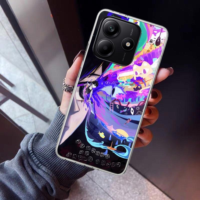 Game O-Omori Cartoon Phone Case For Xiaomi Redmi Note 10 11 12 13 14 15 Pro Plus 11S 12S 14S 11T 11E 10S Soft TPU Back Cover Red