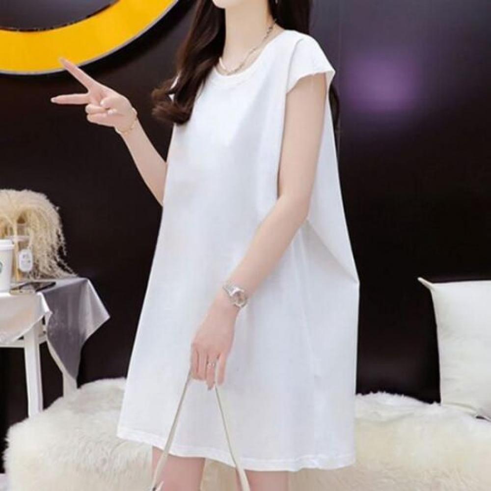 Navava Women Solid Cap Sleeve Long T shirT nT2813