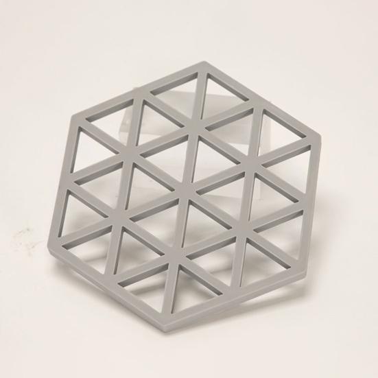 Силиконовая подставка-тривет Шестиугольная подставка Подставка под кастрюлю Термостойкая и нескользящая Настольные коврики Изолированные защитные накладки для рабочего стола для дома, бара, кафе