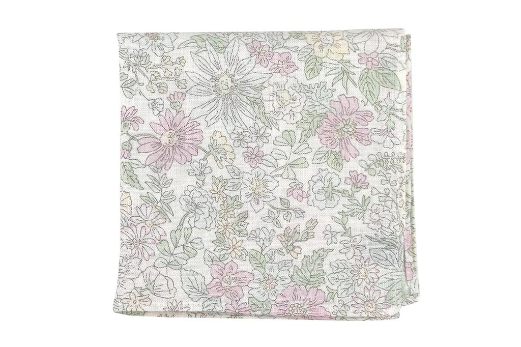 DDintex FLORET LONDON Cloth 02, Flanders Linen, Emily, Pink, 45x45cm [Liberty Print]