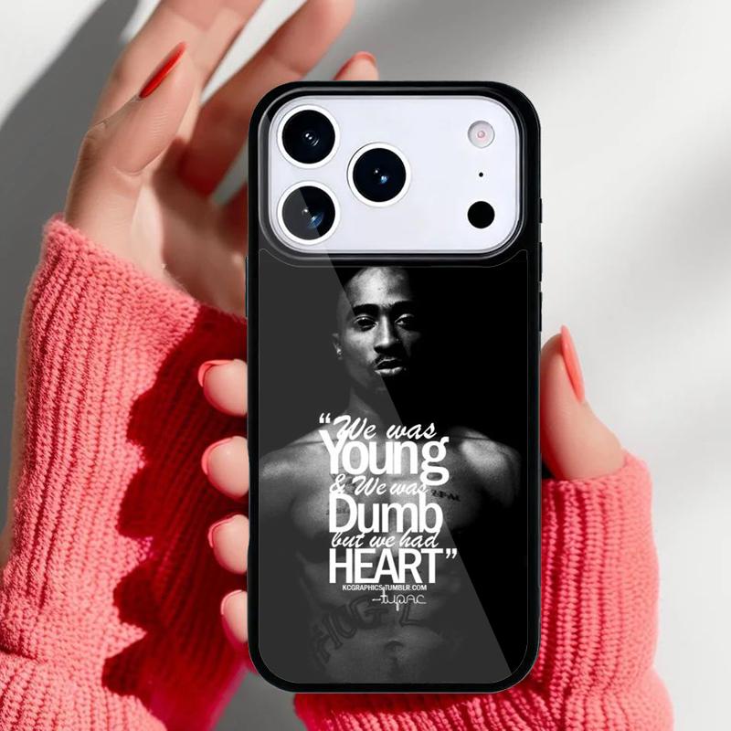 Чехол для телефона 2Pac Tupac Рэпер Певец для iPhone 17 16 15 14 13 Pro Max Задняя крышка для 12 11 Pro Coque