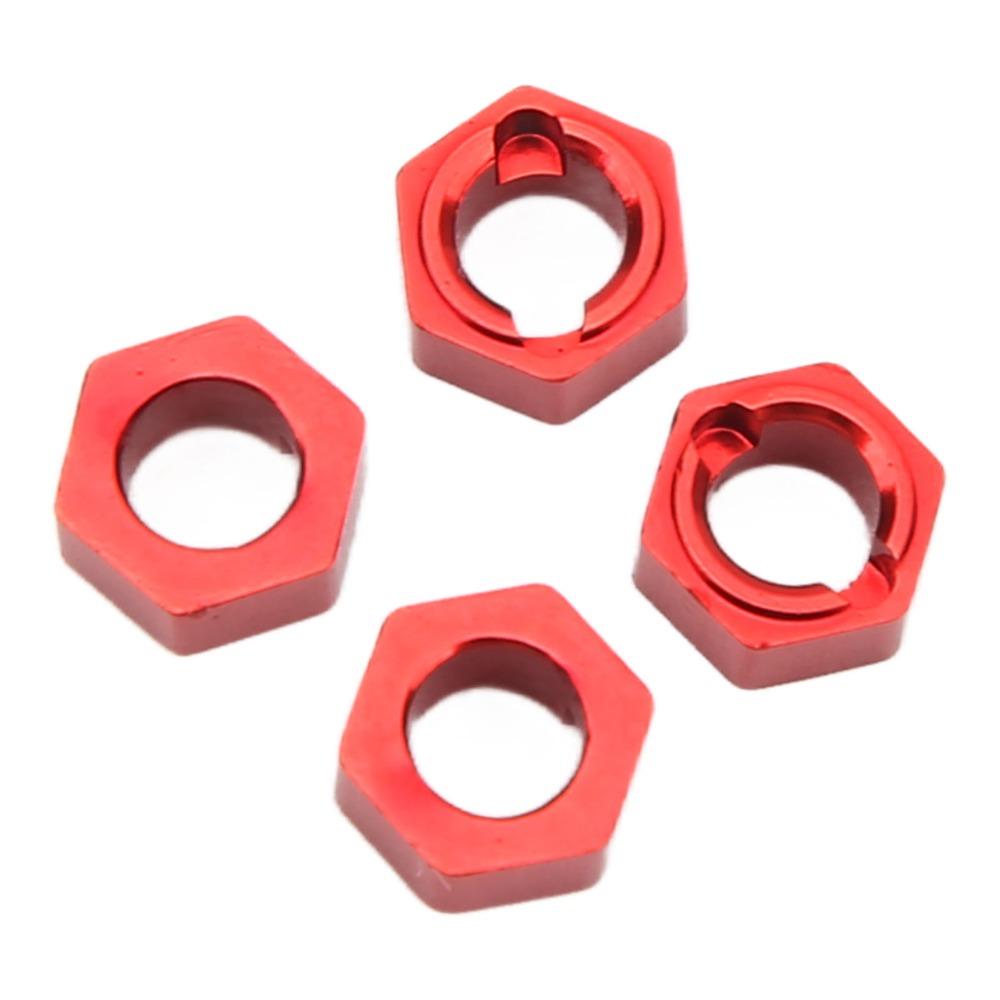 4Pcs Aluminum RC Wheel Hex Drive Adapter for FMS FCX24 1/24 RC Car RC Car Upgrades