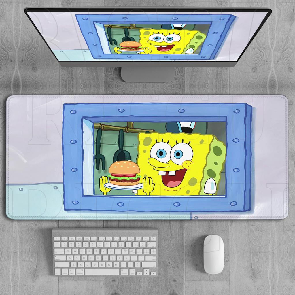 XXL HD Printing SpongeBob SquarePants MousePad PC Accessories Cute Office Table Desk Mat Table Keyboard Expand Mouse Pad carpet