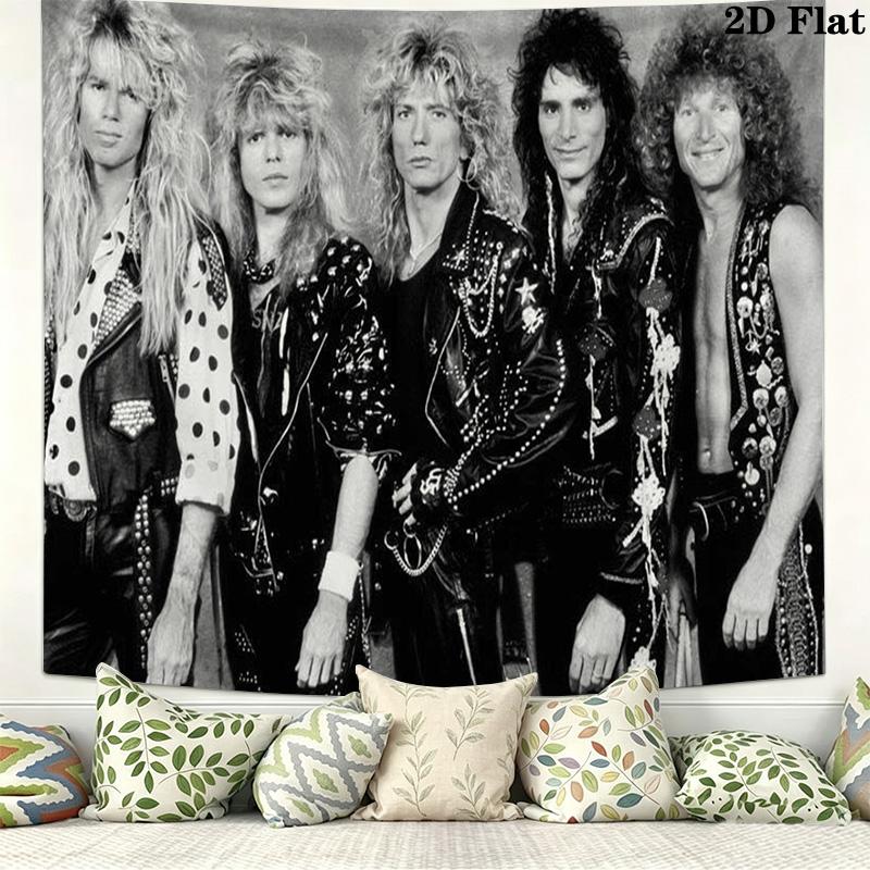 WHITESNAKE Настенный Гобелен Эстетичное Настенное Полотно Печатная Тканевая Покрывало Декоративные Гобелены для Спальни Гостиной Домашний Декор
