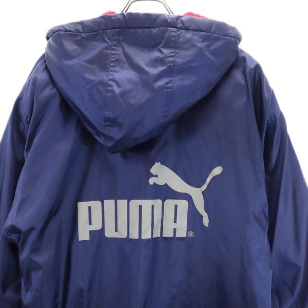 Puma Хит 90-х Union Старое Длинный рукав Пальто-скамья Темно-синий капюшон Мужское Б/У