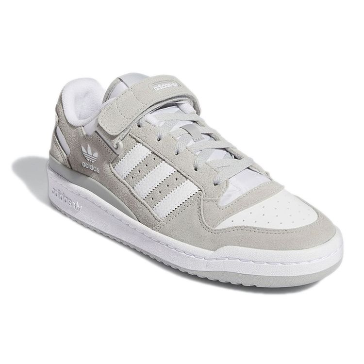 Adidas Forum Low Grey Кроссовки унисекс Cloud-White Grey-Two GW0694