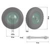 Tubeless Wheelbarrow Wheel 4.00-8 Black And Green Humberg