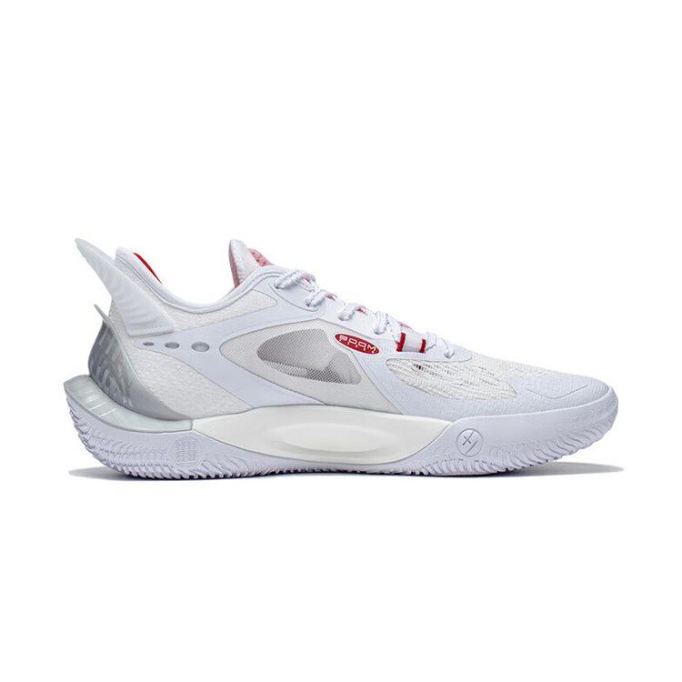 Li Ning SONIC 11 V2 Платформа Амортизация Нескользящие Низкие Баскетбольные Кроссовки Мужские Белые ABAT045-1