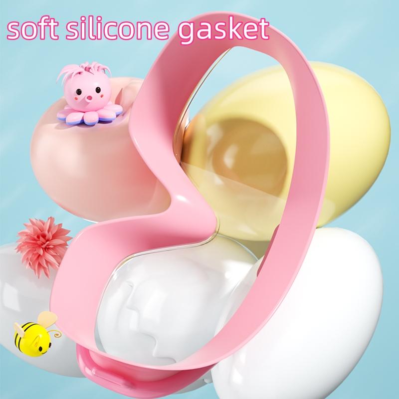 Детские плавательные очки с большой оправой, HD-просмотр, противотуманные, водонепроницаемые, детские плавательные очки для мальчиков и девочек, многоцветные на выбор