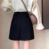 Женская юбка А-силуэта из смесовой шерсти с высокой талией - 2024 Маленькая Миди Облегающая, Защита от просвечивания, Универсальная для осени/зимы