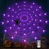 Halloween LED Lights Glowing Spider Web Halloween Decoration Lights for Yard Window Decorations Halloween Party Supplies
