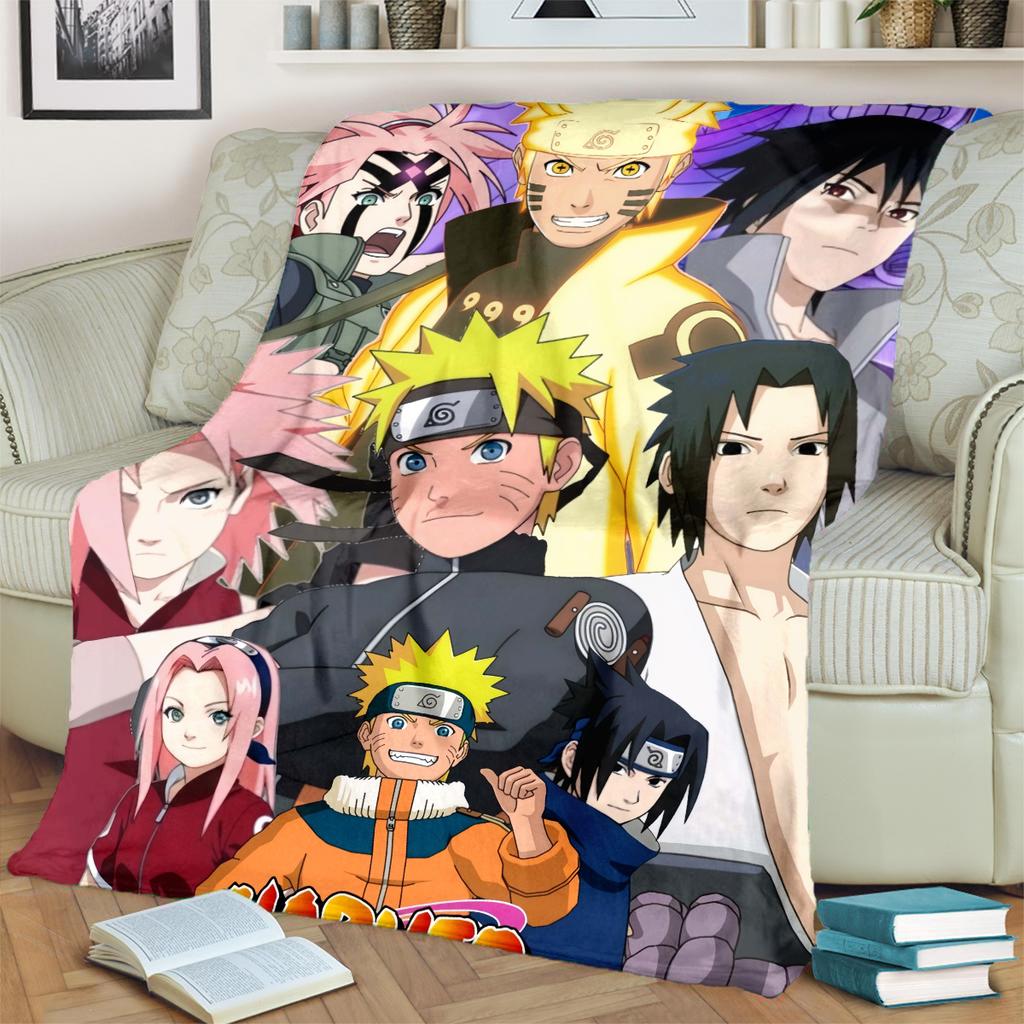 Anime-Print Blanket Warm Comfortable Flannel Blanket for Bedrooms, Sofas, Beds, Chairs, Picnics, Travel -LXR58