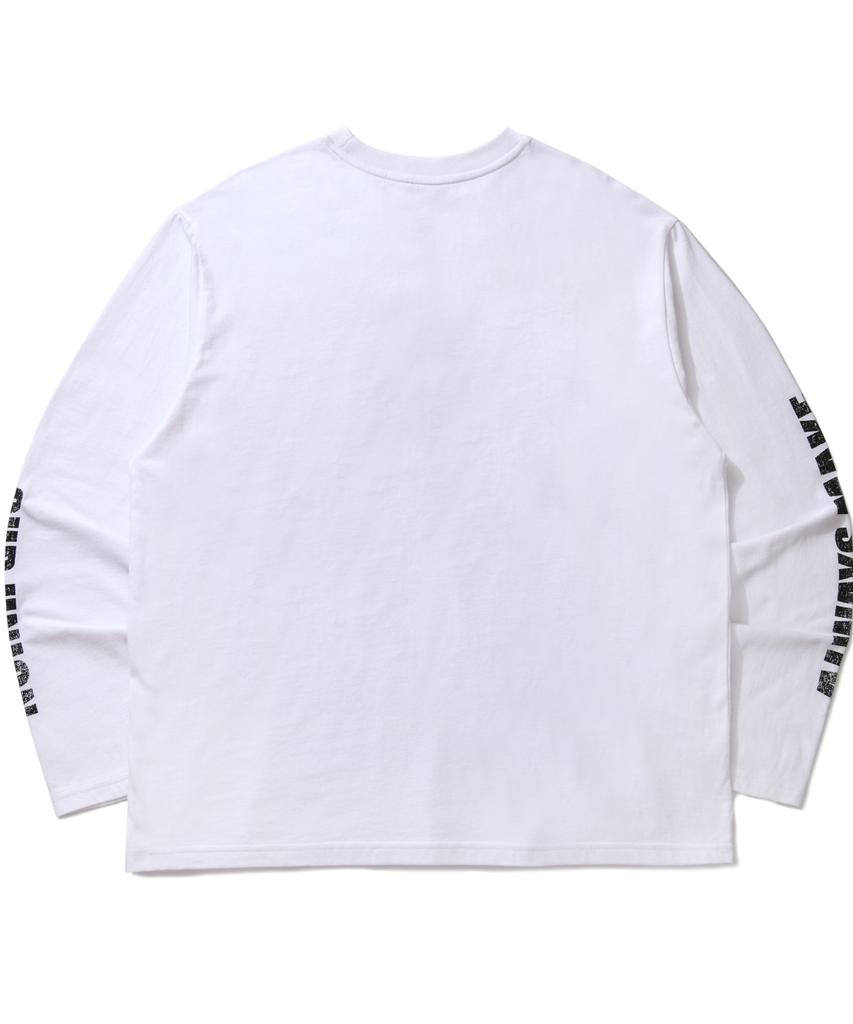 AMOU Heart Skull Long Sleeve White