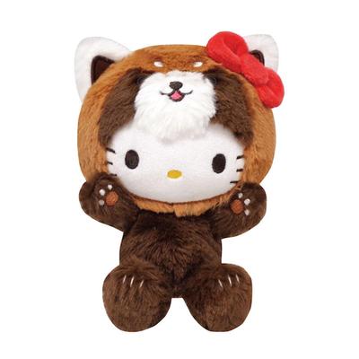 K Company Плюшевая игрушка Sanrio Characters Hello Kitty (Серия Банзай) (Красная панда) SAB-NG-KT