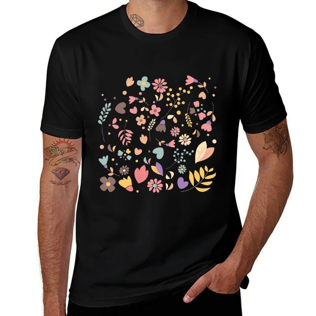 Flower Pattern 04 Tshirt Gym Wear Breathable Short Sleeve Tee