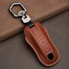 Genuine leather Protector For Porsche New Cayenne Panamera 911 992 Taycan Key Case Cover Fob